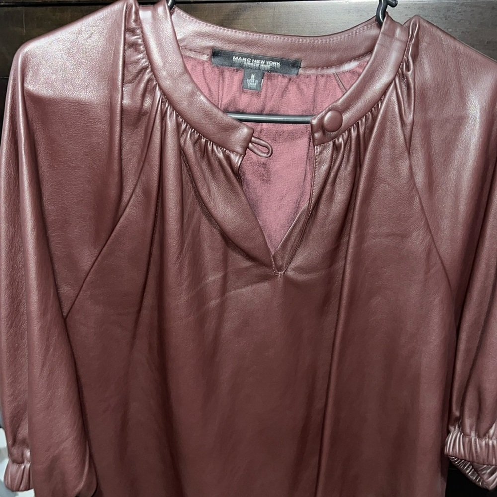 Leather shirt